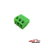 ترمینال سه پین KF-128 - نمای جلو - طراحی و جزئیات کلیدی