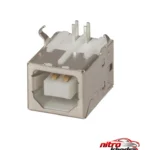 کانکتور USB-B مادگی - نمای جلو - طراحی و جزئیات کلیدی