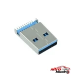 کانکتور USB 3 نری - نمای جلو - طراحی و جزئیات کلیدی