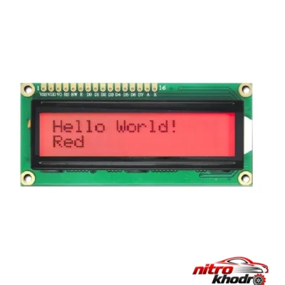 نمایشگر دیجیتال 1602R - نمای جلو - طراحی و جزئیات کلیدی