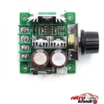 نمای بسته بندی ماژول کنترلر دور موتور مدل PWM DC 10A برچسب و بسته بندی