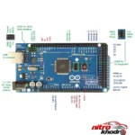 نمای بسته بندی برد آردوینو مدل Arduino Mega ۲۵۶۰ R۳ اصل برچسب و بسته بندی