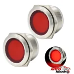 نمای کناری چراغ سیگنال مدل ۳V-۶V RED ۱۲mm اصل عمق قاب و پروفایل