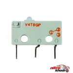نمای بسته بندی میکرو سوئیچ بورگس کد v۴۸Gp بسته ۶ عددی اصل برچسب و بسته بندی