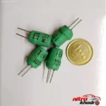نمای بسته بندی سلف بشکه ای 100 میکرو هانری مدل 5A برچسب و بسته بندی