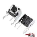 نمای بسته بندی میکرو سوئیچ مدل Right.Angle-۶×۶×۵ بسته ۲ عددی اصل برچسب و بسته بندی