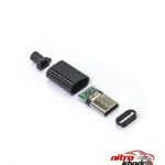 نمای بسته بندی سوکت نری مدل USB-C اصل برچسب و بسته بندی