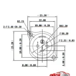 نمای جزئیات جک نر XLR کد SPM-۰۶D اصل پرداخت و جزئیات مواد