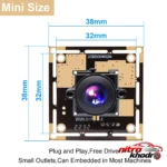 نمای کناری ماژول دوربین ای ال پی مدل USB۵۰۰W۰۲M اصل پروفایل و ساختار