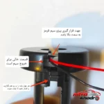نمای جلو ماژول بخور سرد رطوبت ساز مدل پیزو Micro USB کد 5v طراحی و جزئیات کلیدی
