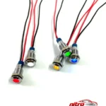 نمای در اتاق چراغ سیگنال مدل ۳V-۶V RED ۱۲mm اصل سبک دیواری و مرجع اندازه